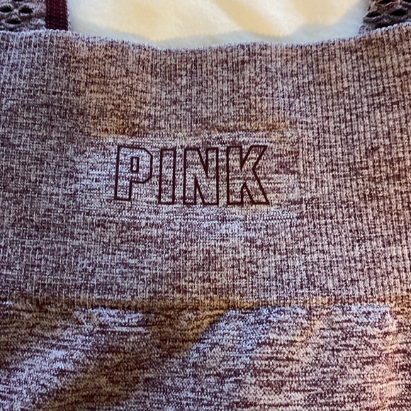 Pink seamless leggings. Size large. Like new. Maroon/purple. - Picture 4 of 6